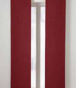 KULÖR-paneeliverhot, 2/pakk. Punainen