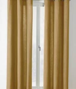 KURSIV-rengasverhot, 2/pakk. Kaurankeltainen