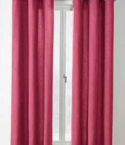 KURSIV-rengasverhot, 2/pakk. Vadelmanpunainen