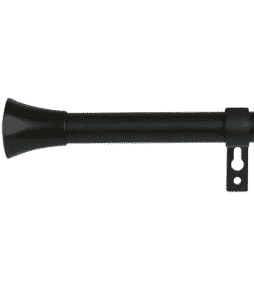 LYRA-verhotanko Musta 120–210 cm