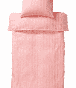 LINJE-pussilakana kapeaan sänkyyn Sorbetinroosa