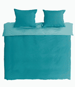 PERCALE-pussilakanasetti, 3 osaa Petrolinsininen/vaalea petroli