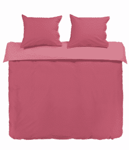 PERCALE-pussilakanasetti, 3 osaa Kanervanroosa/vaalea roosa