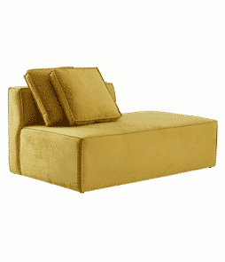 BALTIMORE-sohvamoduuli, iso.Selkänoja + 2 tyynyä Sinapinkeltainen