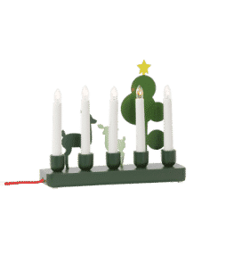 LEKFULL-sähkökynttelikkö – tähti Vihreä