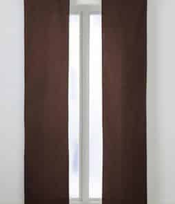 COLOUR-paneeliverhot, 2/pakk. Ruskea