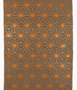 TRIESTE-puuvillamatto 130x190 cm Harmaa/kupari