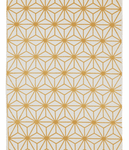 TRIESTE-puuvillamatto 130x190 cm Valkoinen/kulta