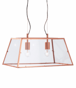 SPAIN-kattovalaisin - 2 lamppua Kuparinvärinen