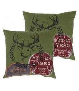 OAKVILLE-tyynynpäälliset, 2/pakk.45x45 cm Vihreä