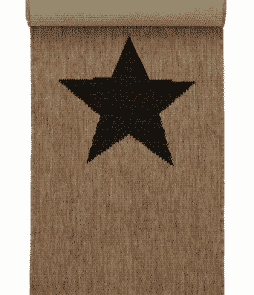 STJÄRNA-bukleematto, 60x110 cm Ruskea/musta