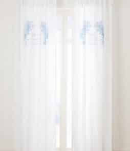 GUSTAVIA-solmimisnauhaverhot, 2/pakk. Valkoinen/vaaleansininen