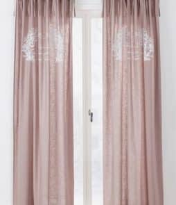 GUSTAVIA-solmimisnauhaverhot, 2/pakk. Uturoosa/valkoinen