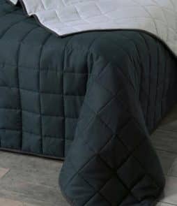 MATILDA-päiväpeite kapeaan sänkyyn 150x250 cm Musta/harmaa