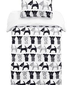 Ekologinen FIAT-pussilakanasetti, 2 osaa Musta/harmaa