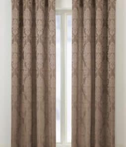 CLOTHILDE-rengasverhot, 2/pakk. Myyränruskea