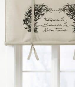 GUSTAVIA-laskosverho Beige/musta