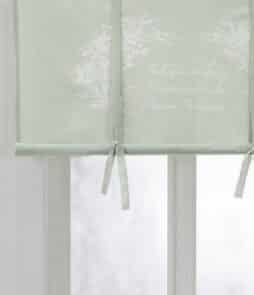GUSTAVIA-laskosverho Vaaleanvihreä/valkoinen