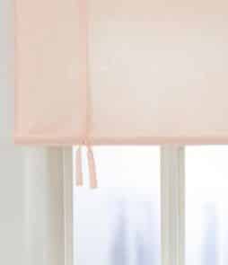 GUSTAVIA-laskosverho Puuteriroosa/valkoinen