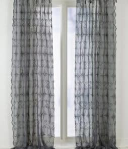 REBECKA-solmimisnauhaverhot, 2/pakk. Harmaa