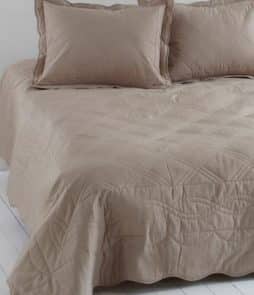 LINN-päiväpeite kapeaan sänkyyn 180x260 cm Pellavabeige