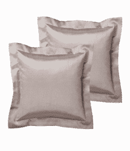 GRACE-reunustyynynpäälliset, 2/pakk. 40x40 cm + 5 cm:n reunus Beige