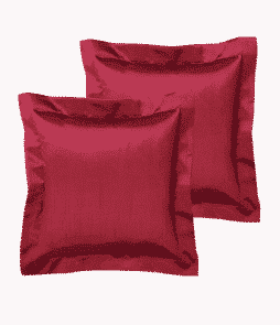 GRACE-reunustyynynpäälliset, 2/pakk. 40x40 cm + 5 cm:n reunus Punainen