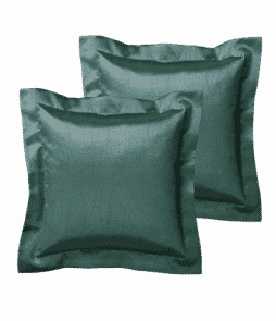 GRACE-reunustyynynpäälliset, 2/pakk. 40x40 cm + 5 cm:n reunus Harmaanvihreä