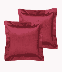 GRACE-reunustyynynpäälliset, 2/pakk. 40x40 cm + 5 cm:n reunus Vadelmanpunainen