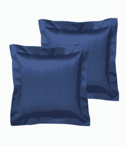 GRACE-reunustyynynpäälliset, 2/pakk. 40x40 cm + 5 cm:n reunus Tummansininen