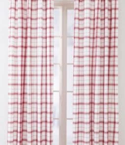 KAROLINA-solmimisnauhaverhot, 2/pakk. Punainen