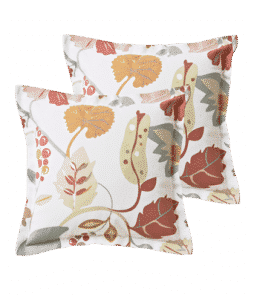 JONNA-tyynynpäälliset, 2/pakk. 40x40 cm + 2,5 cm:n reunus Ruosteenruskea