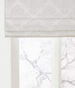 CLOTHILDE-laskosverho Valkoinen/vaaleanharmaa