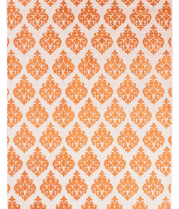 TARANTO-puuvillamatto 130x190 cm Valkoinen/kupari