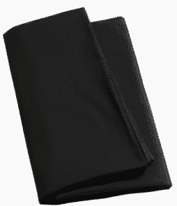 ZACK-aluslakana ekologista puuvillaa Musta