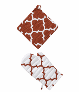 MARIELLE-patalappu ja -kinnas Terrakotanruskea