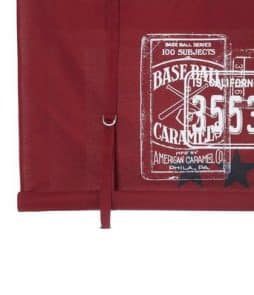 OLD FLAGS -laskosverho Punainen