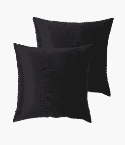 GRACE-tyynynpäälliset, 2/pakk. 43x43 cm Musta