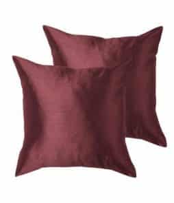 GRACE-tyynynpäälliset, 2/pakk. 43x43 cm Viininpunainen