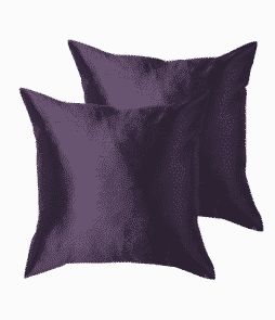 GRACE-tyynynpäälliset, 2/pakk. 43x43 cm Munakoisonliila