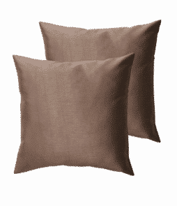 GRACE-tyynynpäälliset, 2/pakk. 43x43 cm Myyränruskea