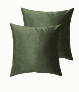 GRACE-tyynynpäälliset, 2/pakk. 43x43 cm Oliivinvihreä