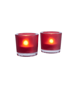FROSTE-kynttilälyhdyt, 2/pakk. – pieni Punainen