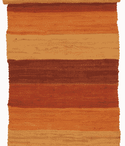 HARMONI-räsymatto, 70x150 cm Ruosteenoranssi