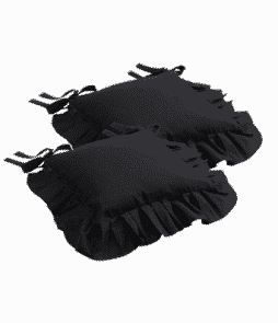 GUSTAVIA-istuintyynynpäälliset, 2/pakk. Musta