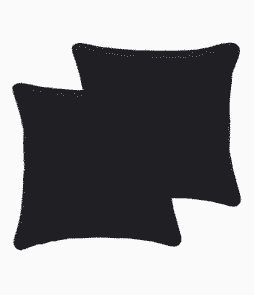 DRÖMMA-tyynynpäälliset, 2/pakk. 50x50 cm Musta