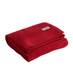 HAPPY-kylpypyyhe Tummanpunainen