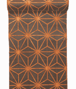 TRIESTE-puuvillamatto 70x100 cm Harmaa/kupari