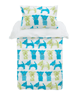 Ekologinen pinnasängyn FIAT-pussilakanasetti, 2 osaa Turkoosi