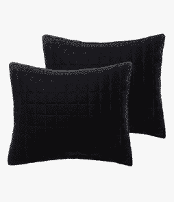 SAM-tyynynpäälliset, 2/pakk. 60x50 cm Musta